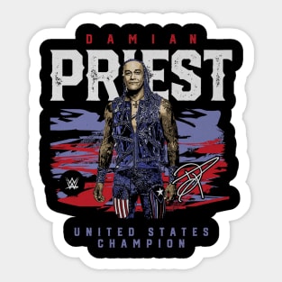 Damian Priest U.S. Champion Sticker